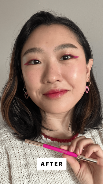 Han after applying the Valentino Colorgraph Waterproof Gel Eyeliner Pencil